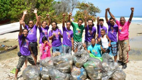 Jóvenes del Movimiento Somos Venezuela despliegan jornada ambientalista en playas de Aragua