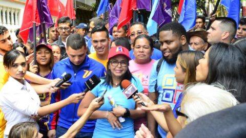 Delcy Rodríguez: Nosotros le vamos a garantizar al Presidente Nicolás Maduro, los 10 millones de votos que le adeudamos al  Comandante Chávez