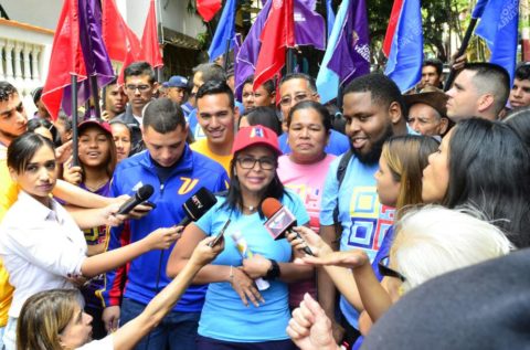 Delcy Rodríguez: Nosotros le vamos a garantizar al Presidente Nicolás Maduro, los 10 millones de votos que le adeudamos al  Comandante Chávez