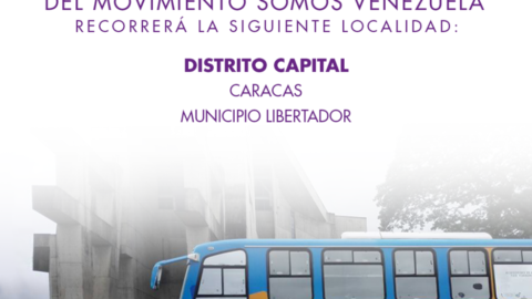 Recorrido del autobús de la Caravana De La Esperanza del Movimiento Somos Venezuela 04/05/2018